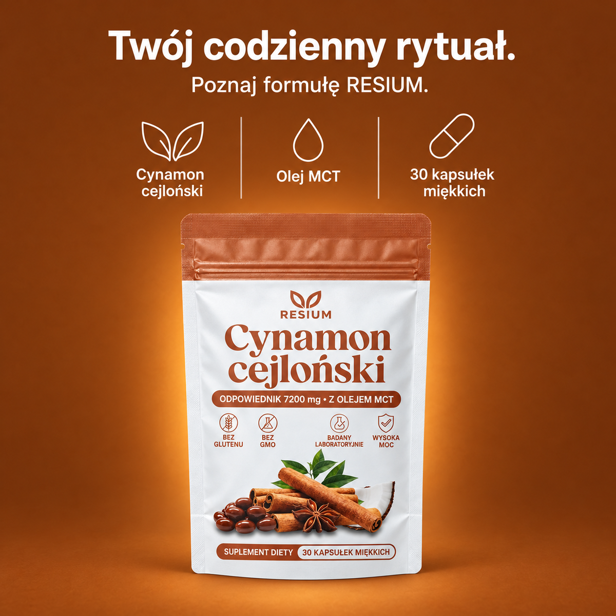 RESIUM Cynamon cejloński, kapsułki